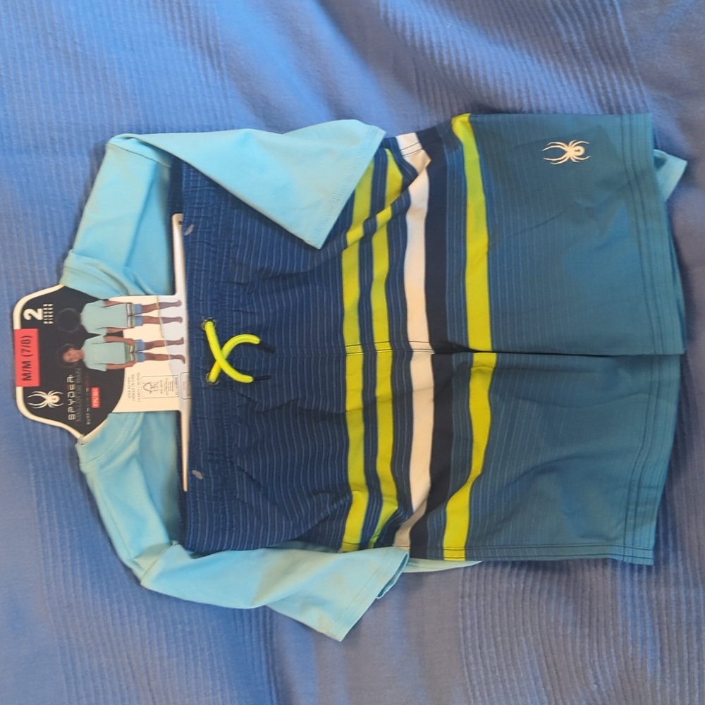 M 7/8 SPYDER 2 Pcs Swim Set Boys Size 7/8